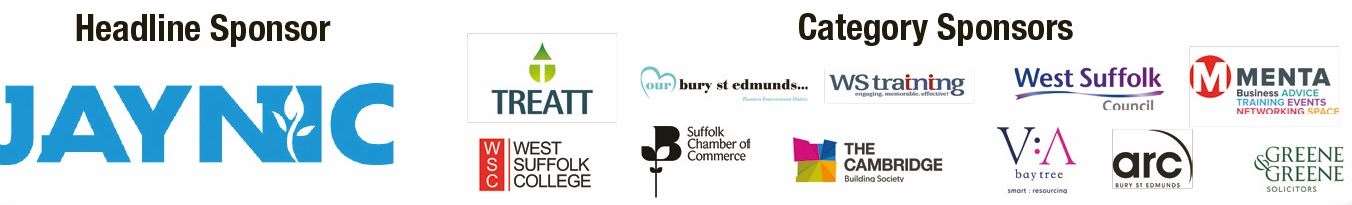 Bury Free Press West Suffolk Business Awards sponsors 2023