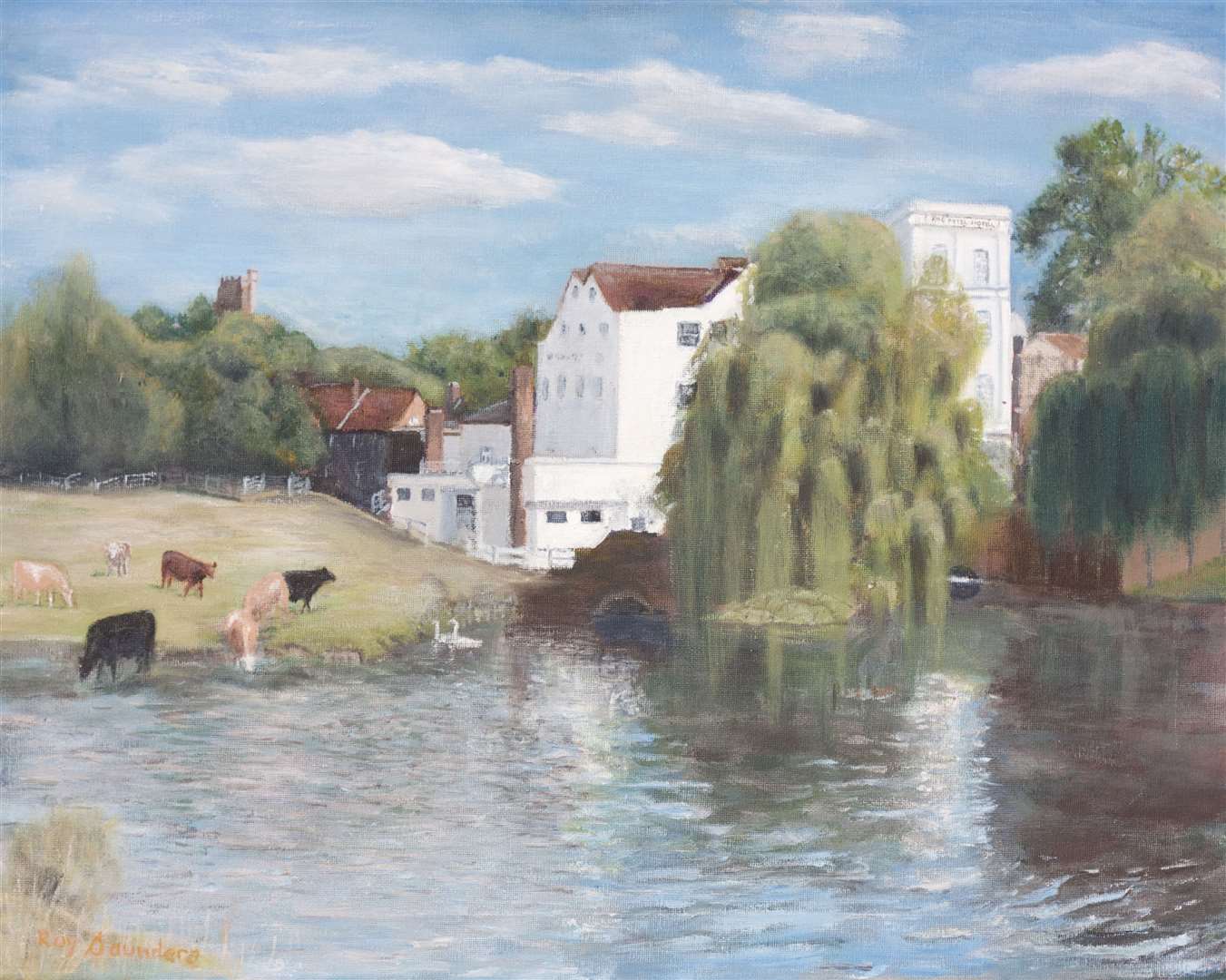 Painting of the Mill Hotel in Sudbury by Roy Saunders. Contributed picture. (38658974)