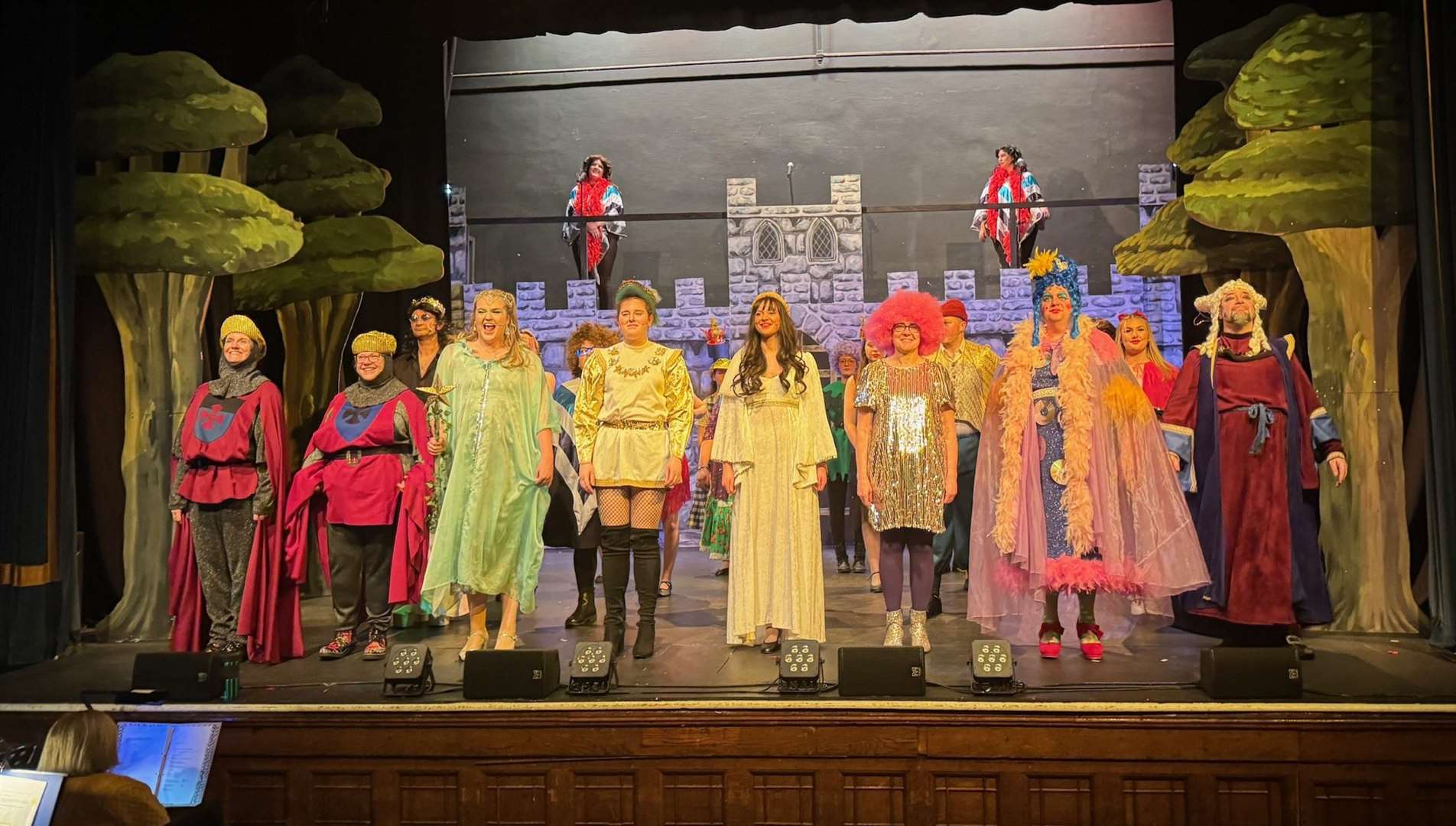 The principal cast of Robin Hood, by the Centre Stage Company, at the end of one of their performances at Haverhill Arts Centre.Submitted picture