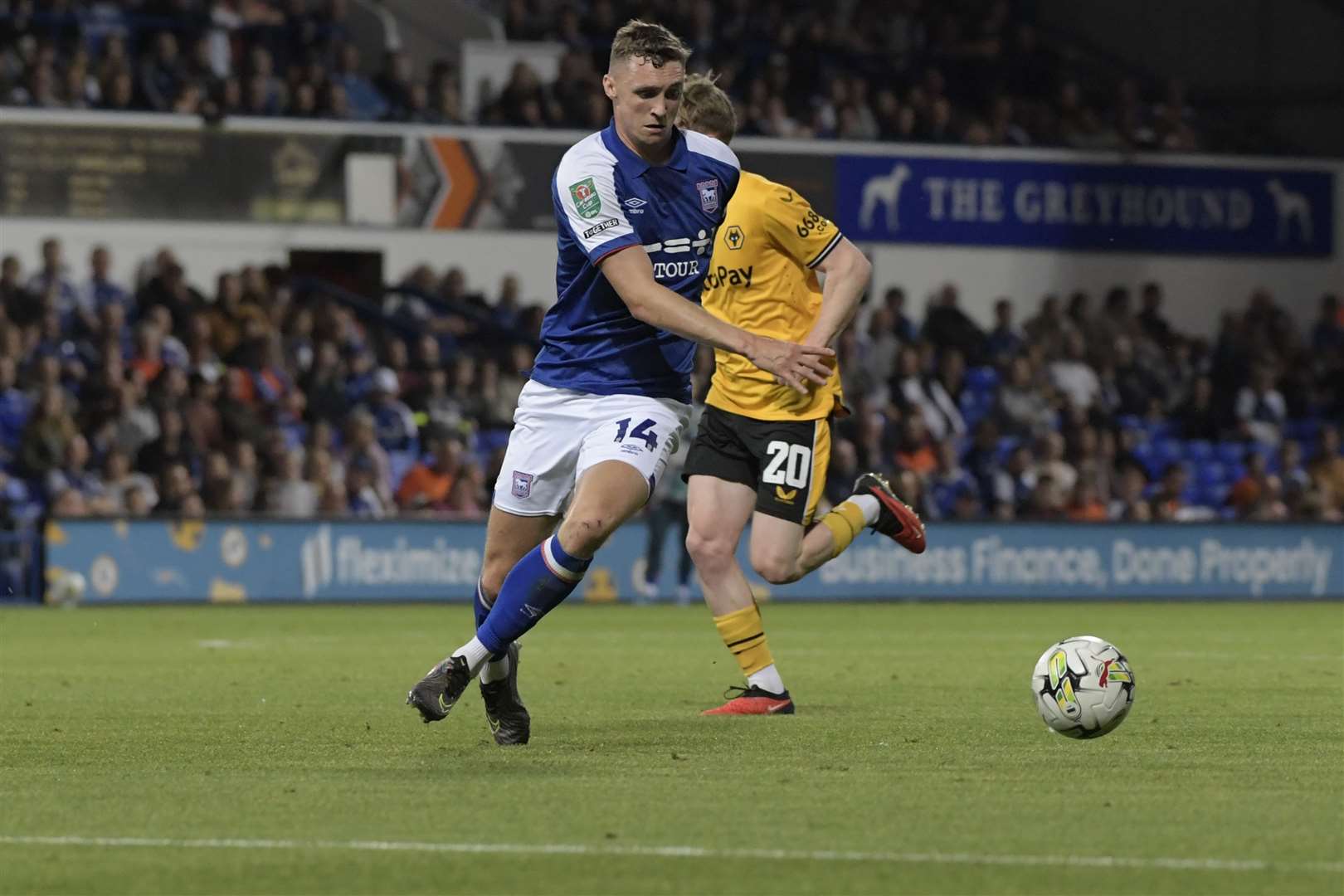 Jack Taylor scored Ipswich Town’s third goal against AFC Wimbledon Picture: Barry Goodwin