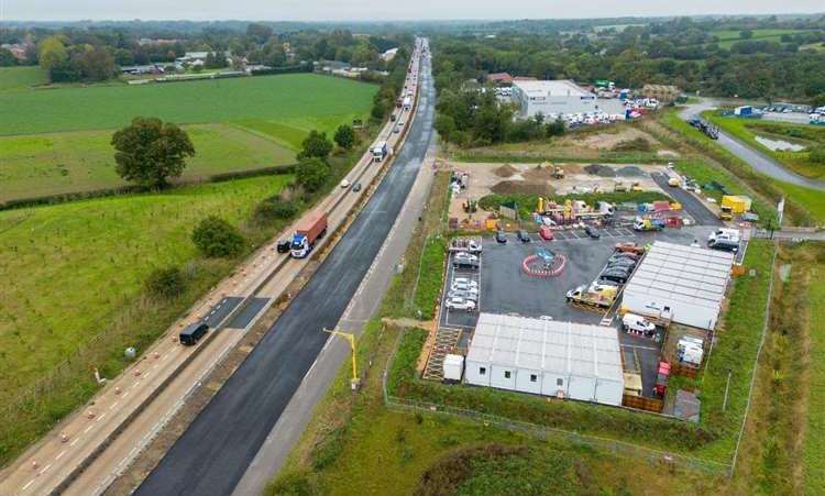 Suffolk Police has motorists to stick to A14 speed limits during roadworks after it was revealed more than 160 speeding drivers had been caught since July. Picture: National Highways