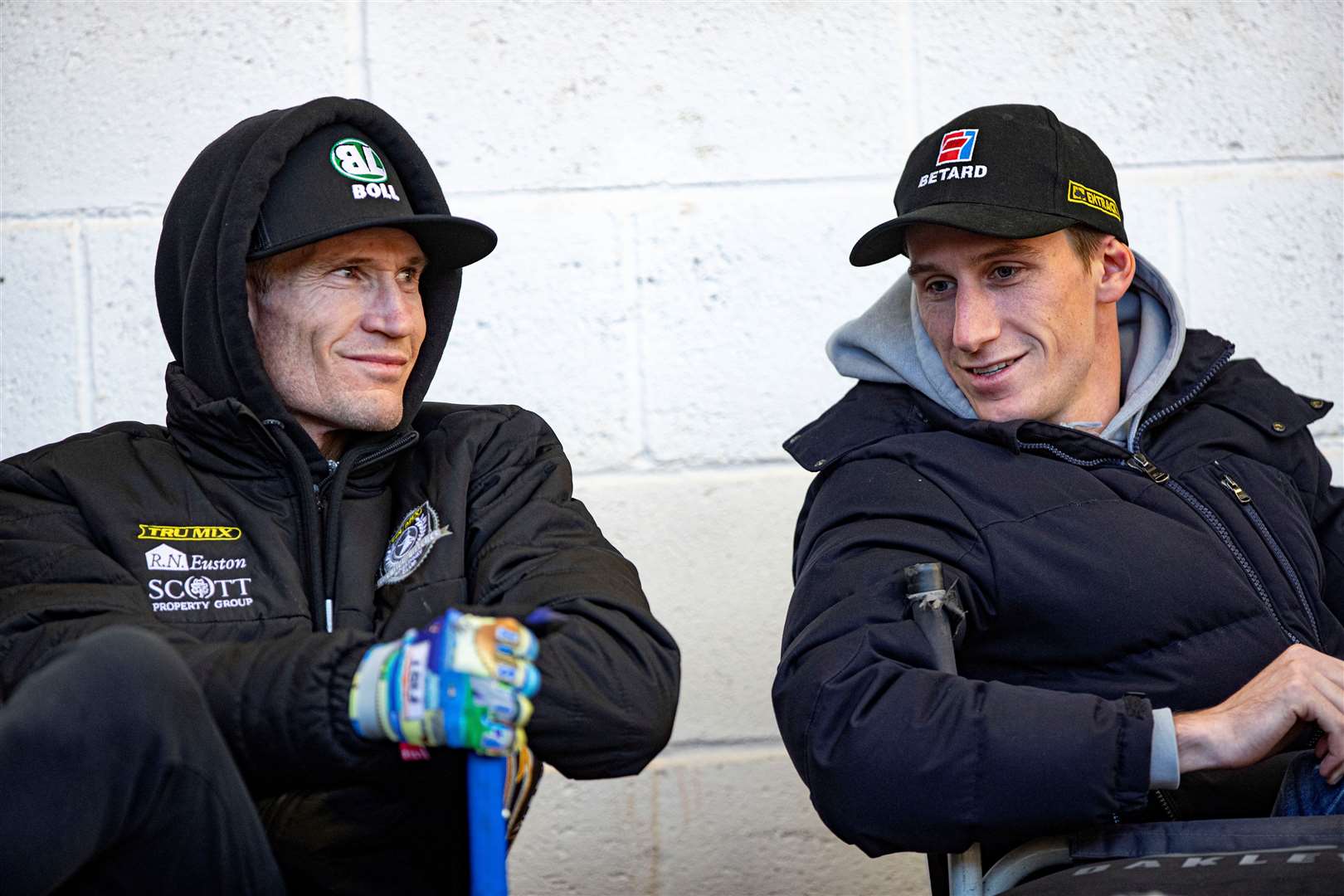 Jason Doyle, left, and Leicester’s Max Fricke, will be in opposition at Foxhall Stadum tomorrow night. Both riders are Grand Prix stars. Picture: Phil Hilton
